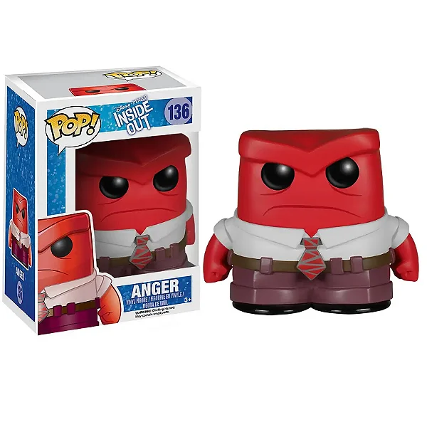 Funko Pop Anger ( Raiva ) Disney Inside Out #136 - Produto Original
