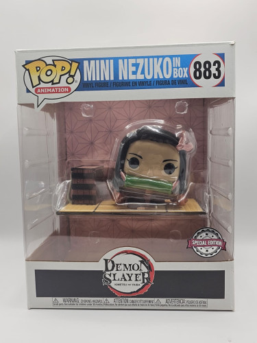 Funko Pop Animation! Mini Nezuko In Box Demon Slayer Kimetsu No Yaba #883 - Produto Original