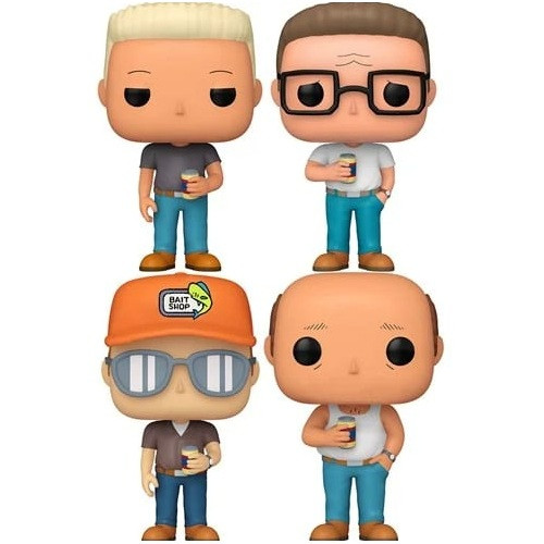 Funko Pop Animation King Of The Hill Set com 4 Personagens King Of The Hill #1978 - Produto Original