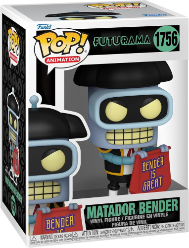 Funko Pop Animation Matador Bender - Futurama - #1756