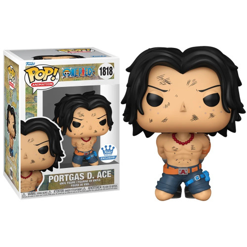 Funko Pop Anime One Piece Portgas D Ace 1818 Acompanha Caixa de Acrilico-One Piece-1818