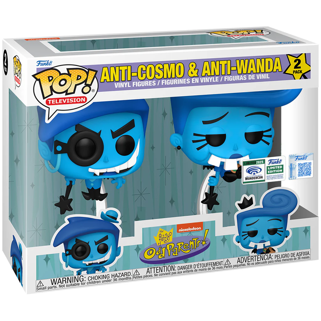 Funko Pop Anti-cosmo & Anti-wanda 2-pack Wondercon Exclusive-The Fairly Odd Parents-2