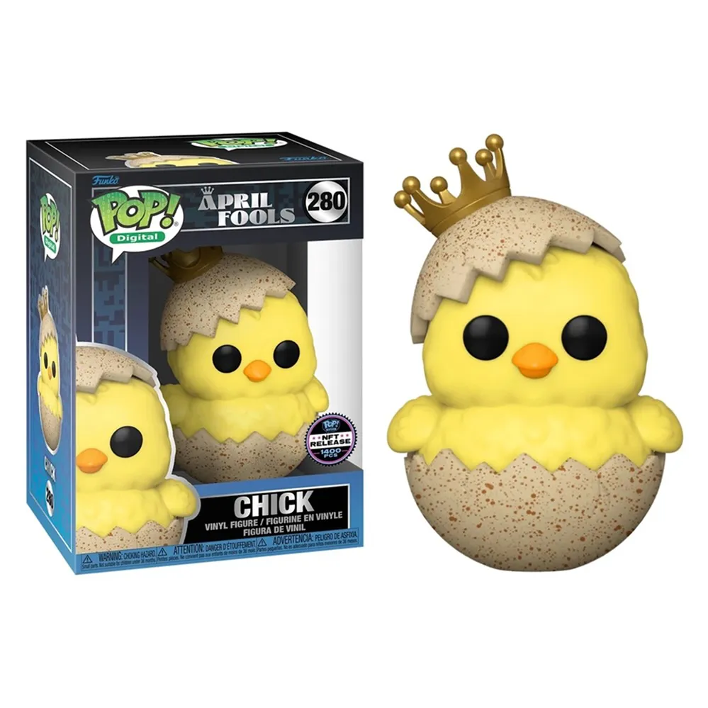 Funko Pop April Fools Chick Pintinho 280 [NFT Limited Edition 1400 PCs] April Fools #280 - Produto Original