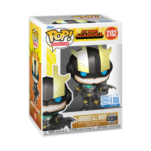 Funko Pop Armored All Might Metallic Exclusivo-My Hero Academia-2182