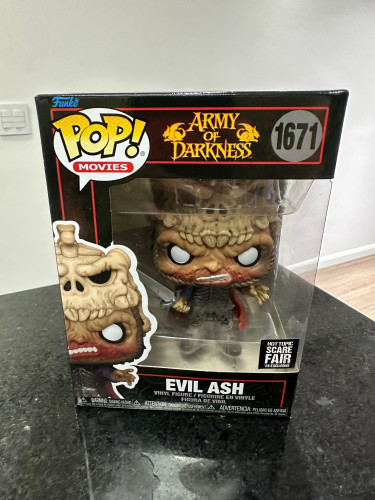 Action Figures Funko Pop Army Of Darkness Evil Ash 2024 Ht Scare Fair 1671 - Army Of Darkness - #