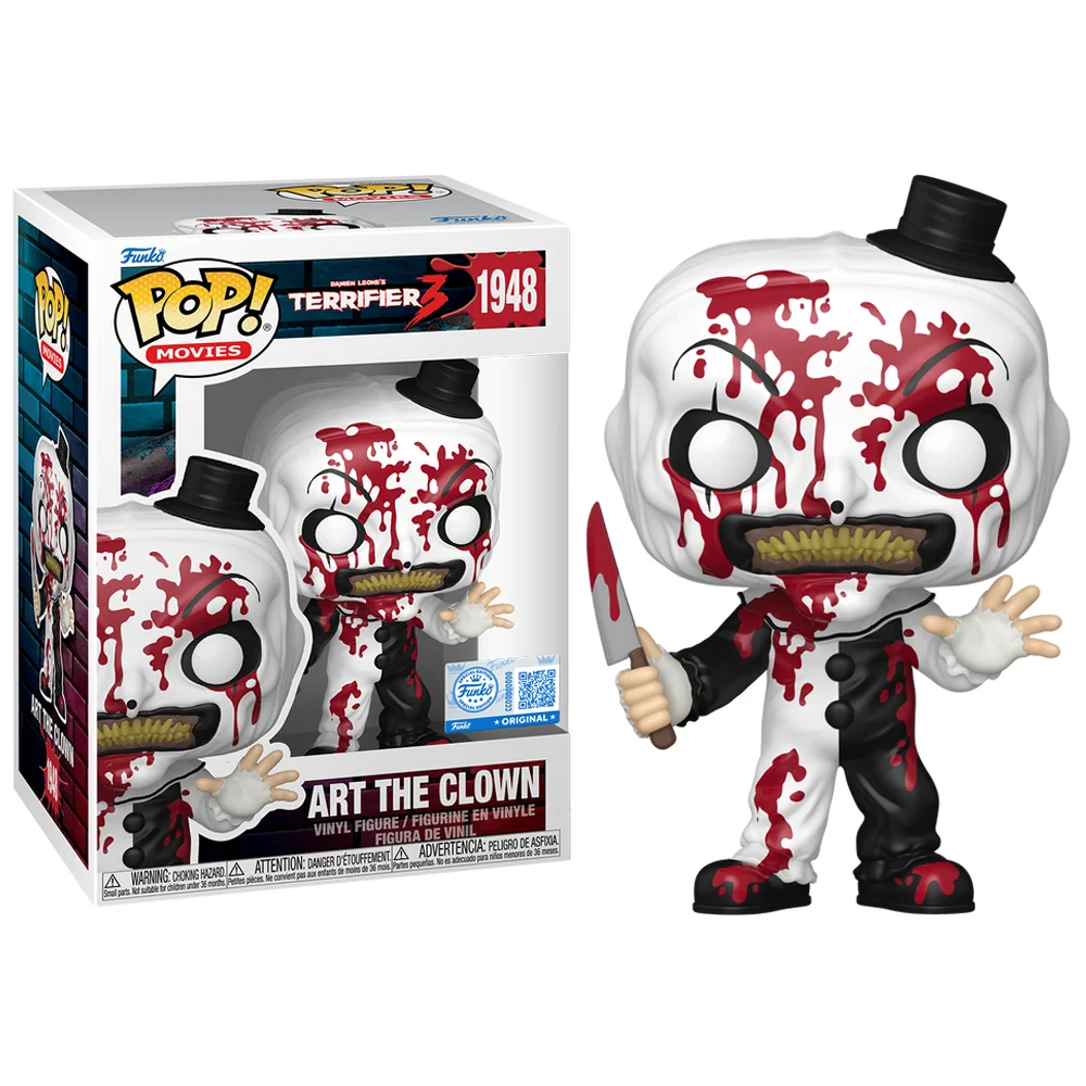 Funko Pop Art The Clown Exclusive Terrifier #1948 - Produto Original