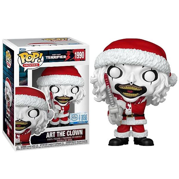 Funko Pop Art The Clown Exclusive Terrifier #1990 - Produto Original