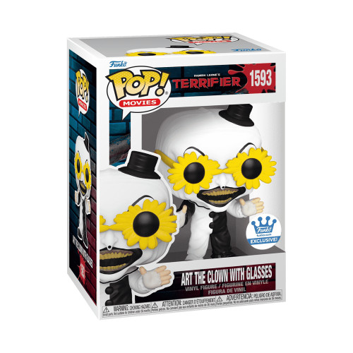 Funko Pop Art The Clown With Glasses Funko Shop Exclusivo Terrifier #1593 - Produto Original