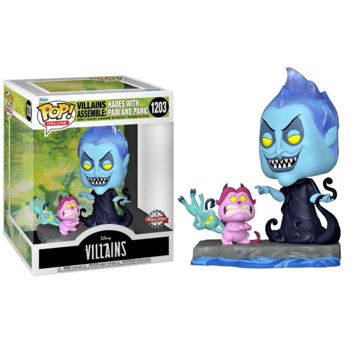 Funko Pop Assemble Hades With Pain & Panic Exclusive Disney Villains #1203 - Produto Original