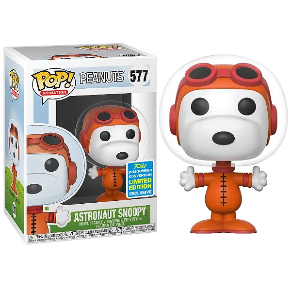 Funko Pop Astronaut Snoopy 2019 Summer Convention (detalhes na caixa)-Peanuts-577