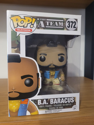 Funko Pop B. A. Baracus - Vaulted - Esquadrão Classe A - Caixa Com Detalhes E Adesivo Do Importador - The A Team - #372