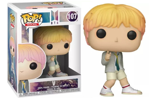 Funko Pop Bts - V Rocks #107 - Produto Original