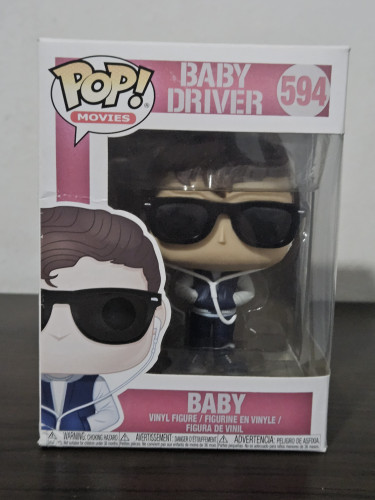 Funko Pop Baby 594 Caixa Desbotada E Com Detalhe Baby Driver-Baby Driver-594