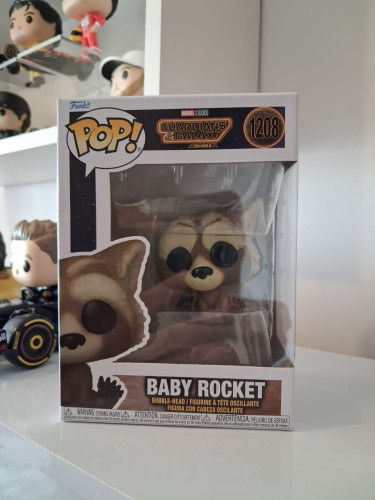 Funko Pop Baby Rocket #1208 - Detalhes Na Caixa-Marvel Studios - Guardians of the Galaxy - Volume 3-1208