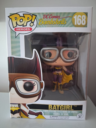 Funko Pop Batgirl - Vaulted - Caixa Com Detalhe Dc Comics Bombshells #168 - Produto Original