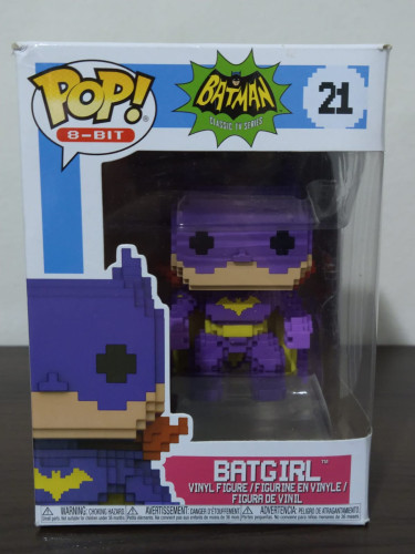 Funko Pop Batgirl 21 Purple 8-bit Caixa Com Detalhes Dc Super Heroes-Batman Classic-172