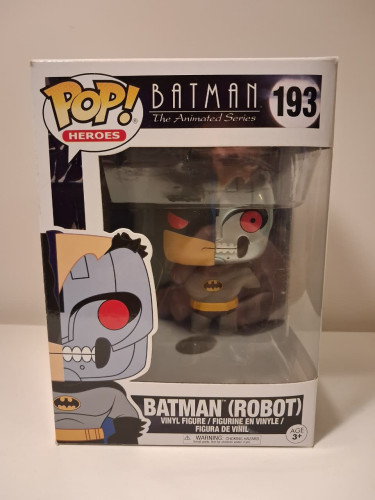 Funko Pop Batman Robot #193 - Vaulted - Caixa Com Pequenos Detalhes Batman - The Animated Series #193 - Produto Original