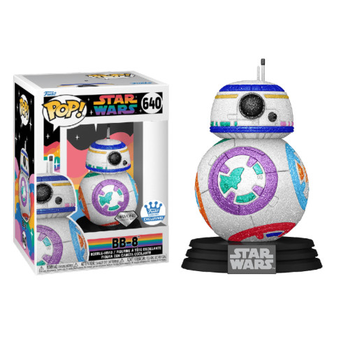 Funko Pop Bb-8 Diamond Funko Shop Exclusive Star Was #640 - Produto Original