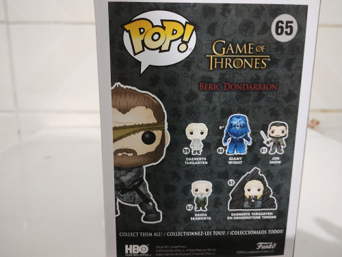 Funko Pop Beric Dondarrion #65 (Exclusivo Fall Convention 2018) - Game Of Thrones - #1
