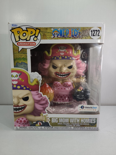 Funko Pop Big Mom With Homies - Exclusive (Caixa danificada) One Piece #1272 - Produto Original