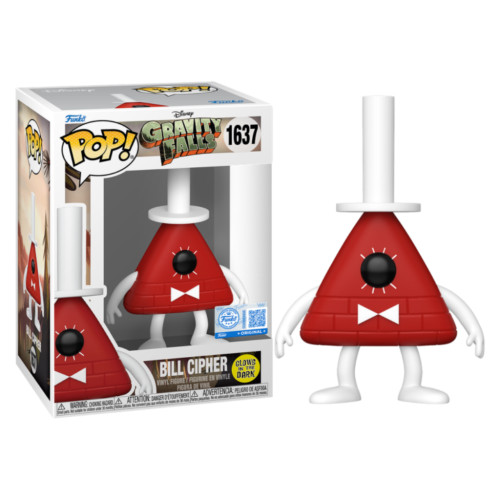 Funko Pop Bill Cipher Glow Exclusive Disney Gravity Falls #1637 - Produto Original