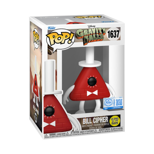 Funko Pop Bill Cipher Glow Exclusivo Disney Gravity Falls #1637 - Produto Original