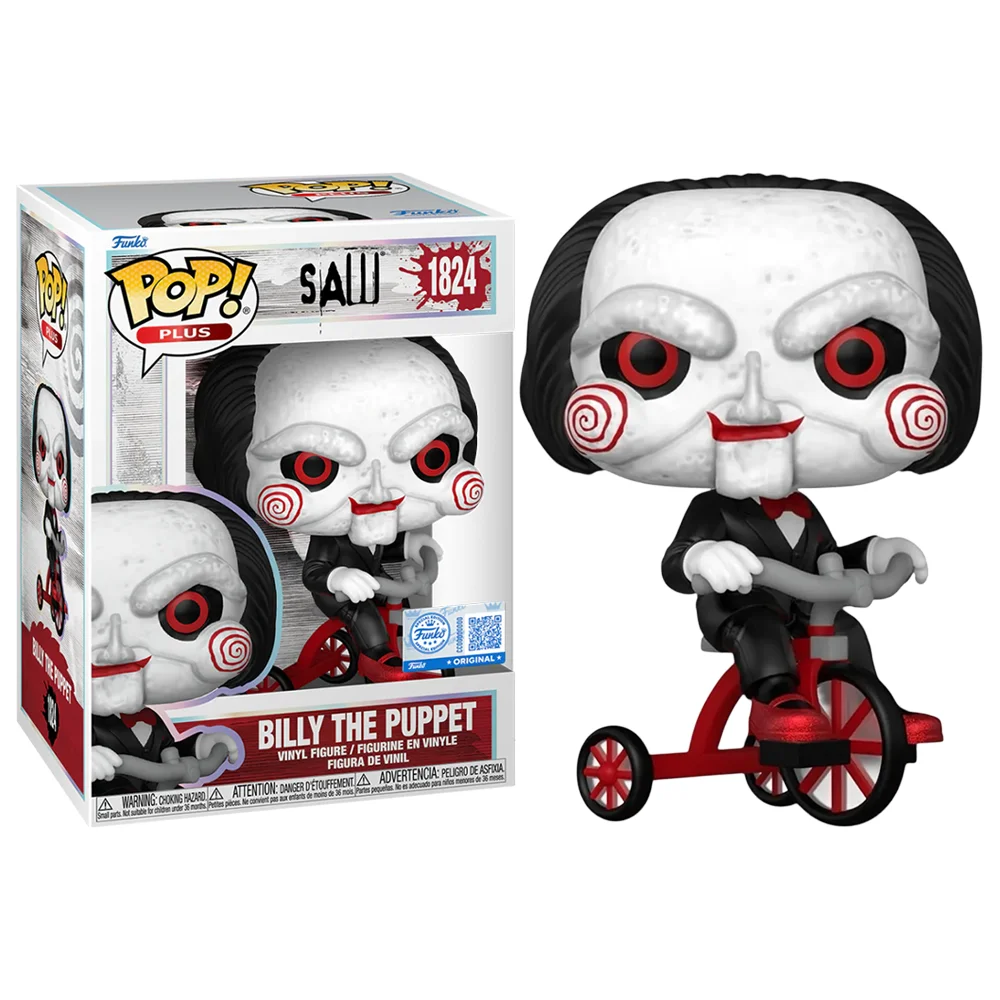 Funko Pop Billy The Puppet on Tricycle Exclusive Saw: Jogos Mortais #1824 - Produto Original