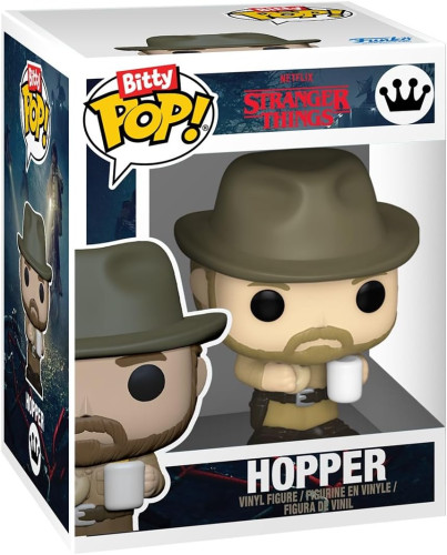 Funko Pop Bitty: Stranger Things - Hopper, Joyce, Demogorgon - (closed Face), And Mystery Chase Figure --Stranger Things-4