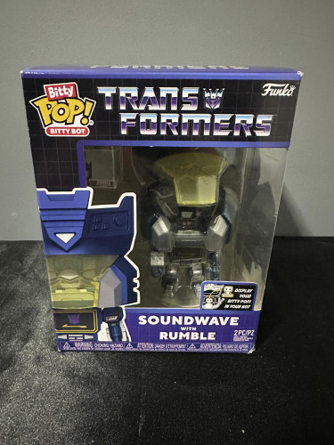 Action Figures Funko Pop Bitty Bots Transformers Soundwave With Rumble - Transfomers - #