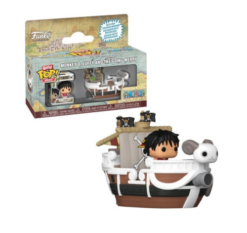 Funko Pop Bitty Rides One Piece Monkey D Luffy and The Going Merry One Piece #01 - Produto Original