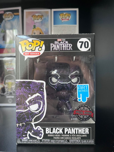 Funko Pop Black Panther - Art Series - Special Edition Marvel #70 - Produto Original