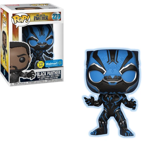 Funko Pop Black Panther Glows in the Dark Walmart Exclusive - Marvel  #273