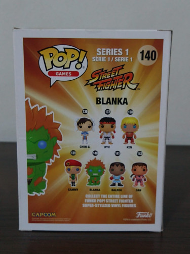 Funko Pop Blanka 140 Caixa Com Adesivo E Com Detalhes - Street Fighter - #140