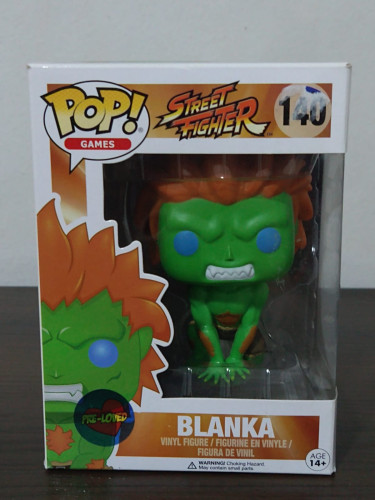 Funko Pop Blanka 140 Caixa Com Adesivo E Com Detalhes-Street Fighter-140