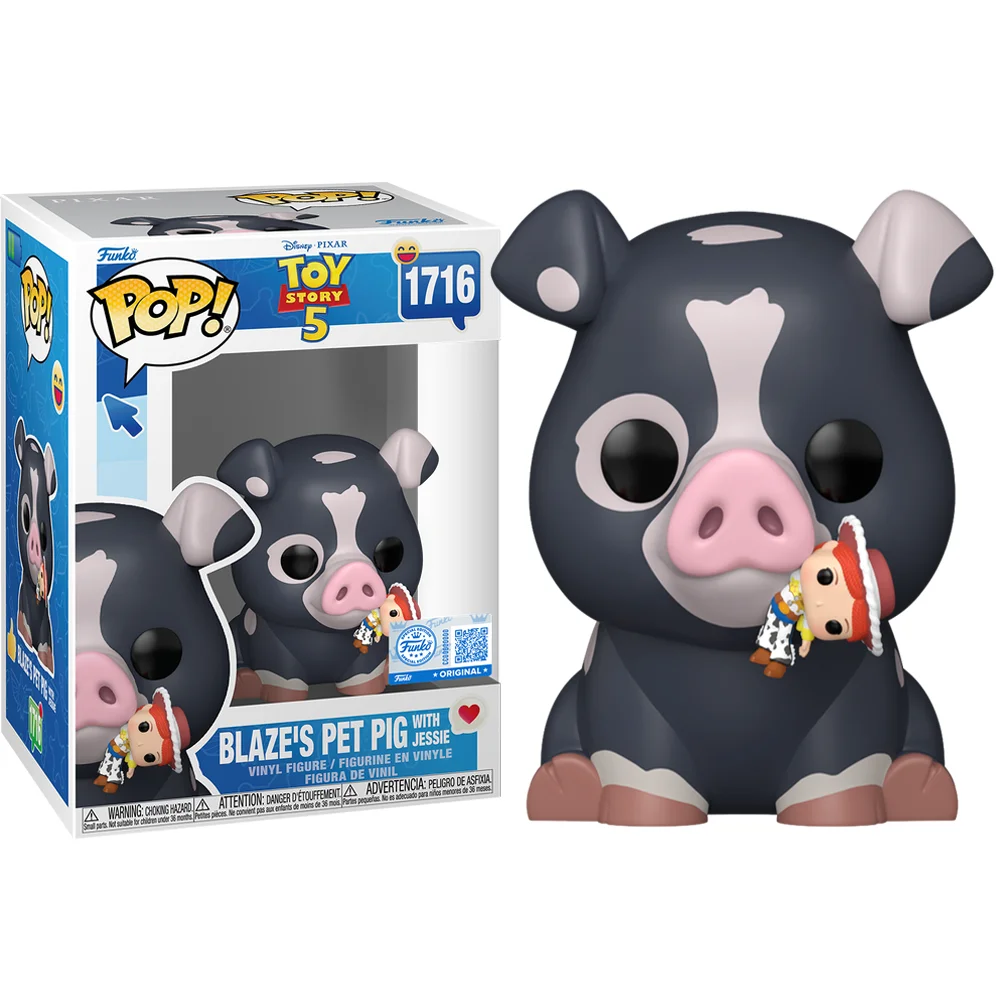 Funko Pop Blaze's Pet Pig With Jessie Exclusive Disney Pixar: Toy Story 5 #1716 - Produto Original