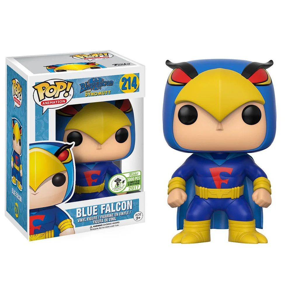Funko Pop Blue Falcon 3000 Pcs 2017 Emerald City Comic Con Blue Falcon and Dynomutt #214 - Produto Original
