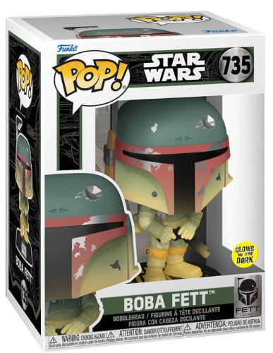 Funko Pop Boba Fett Star Wars Glow Star Wars #735 - Produto Original