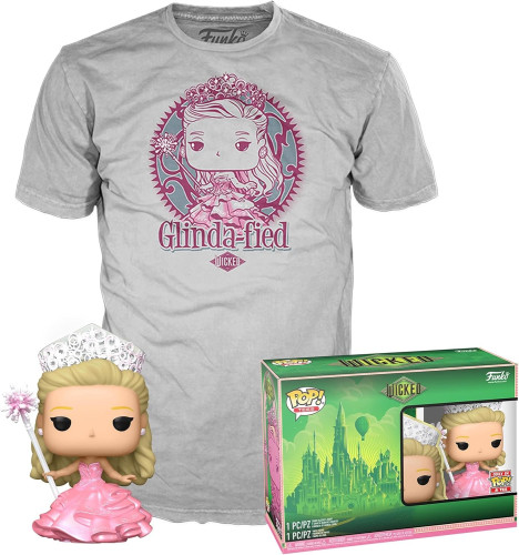 Funko Pop Box Pop And Tee Glinda In Bubble Gown (camiseta M) Wicked #1697 - Produto Original