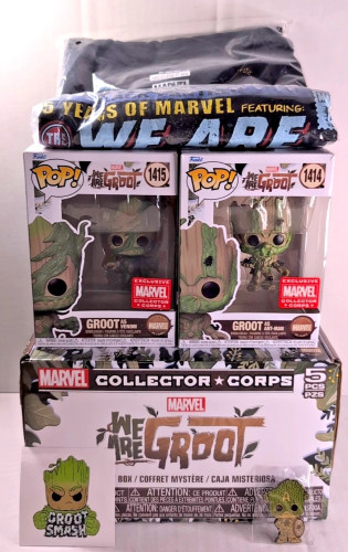Funko Pop Box We Are Groot - Exclusive Marvel I Am Groot #01 - Produto Original