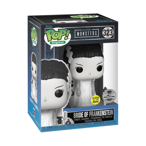 Funko Pop Bride of Frankenstein NFT Glow Limitado 1600pcs Universal Monsters #323 - Produto Original