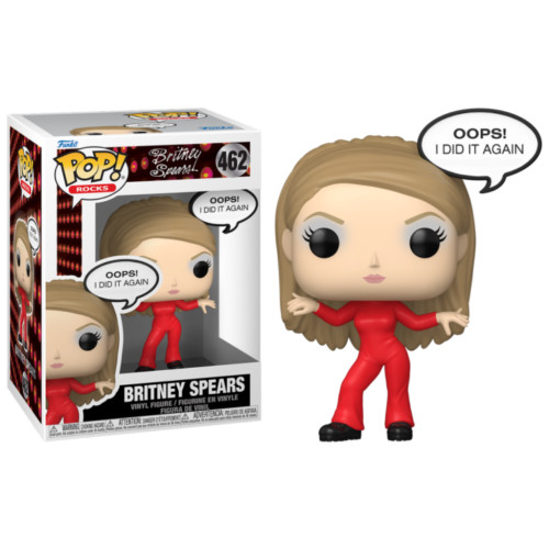 Funko Pop Britney Spears Oops! I Did It Again Rocks #462 - Produto Original