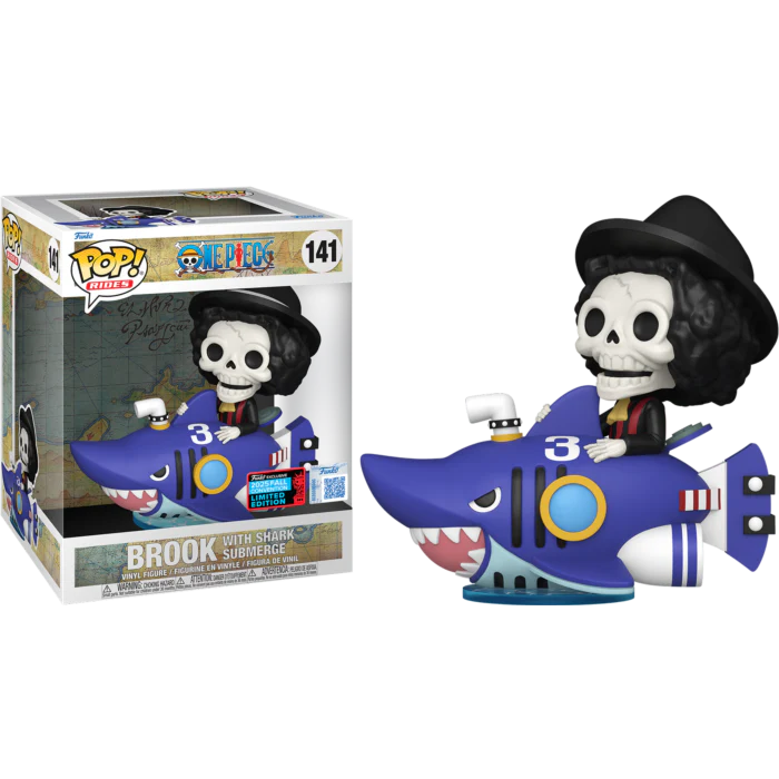Funko Pop Brook With Shark Submerge #141 One Piece #1 - Produto Original