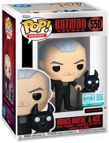 Funko Pop Bruce Wayne & Ace Batman Beyond 9500 Pcs Batman #550 - Produto Original