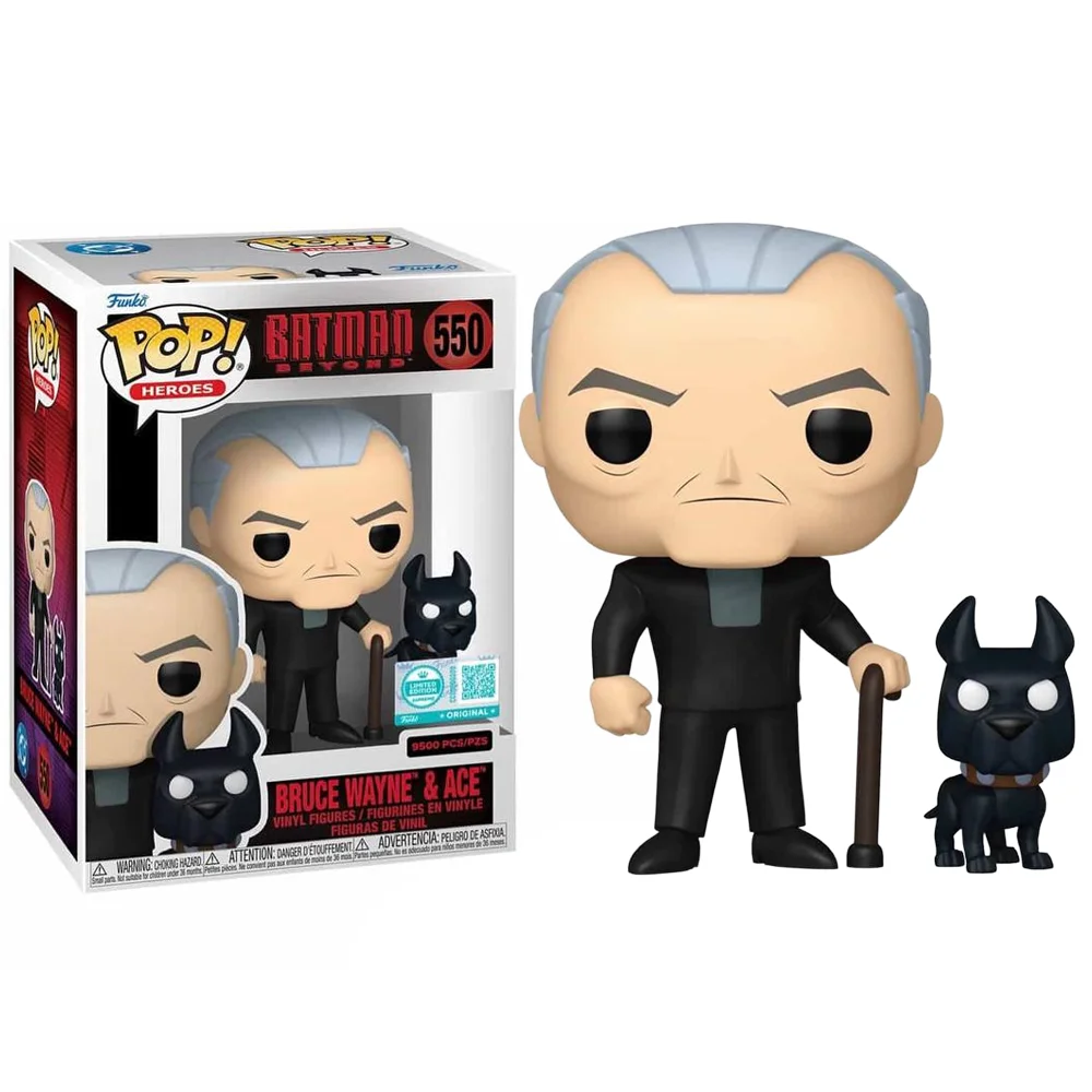 Funko Pop Bruce Wayne & Ace Exclusive (9500pc) Batman Beyond #550 - Produto Original