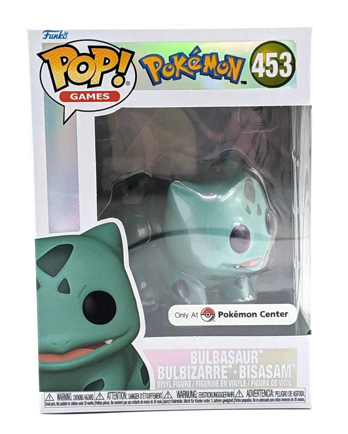 Funko Pop Bulbasaur Pokémon Center Exclusivo Pokemon #453 - Produto Original