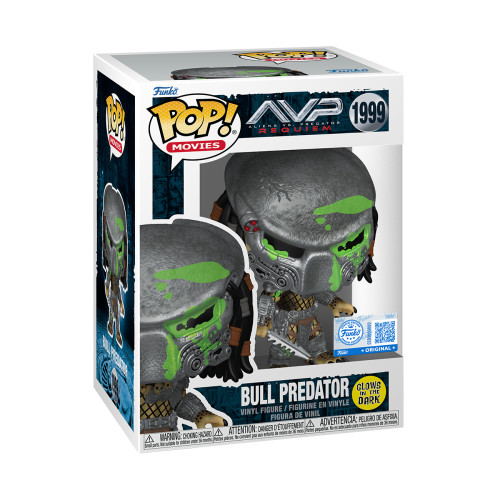 Funko Pop Bull Predator Glow Exclusivo Alien Vs Predator Requiem #1999 - Produto Original