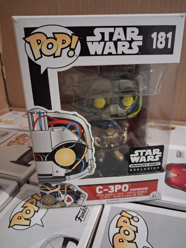 Funko Pop C-3po - Convention Exclusives - Usado Com Pequenos Detalhes Na Caixa - Star Wars Smugglers Bounty - #181