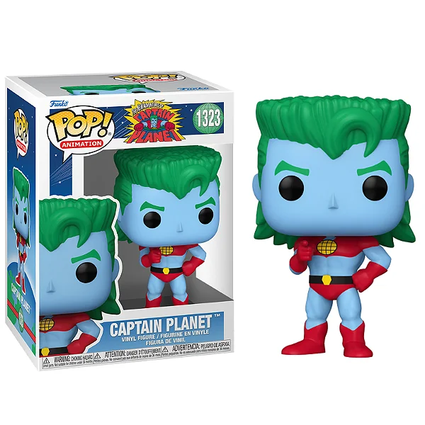 Funko Pop Capitão Planeta 1323 Colecionável Desenho Animado Boneco Captain Planet #1323 - Produto Original
