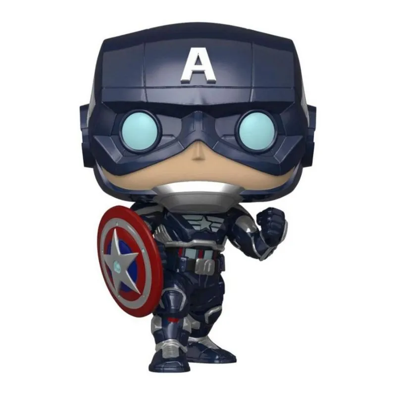 Funko Pop Captain America (sem Base, Com Detalhe E Sem Caixa) Marvel Avengers #627 - Produto Original