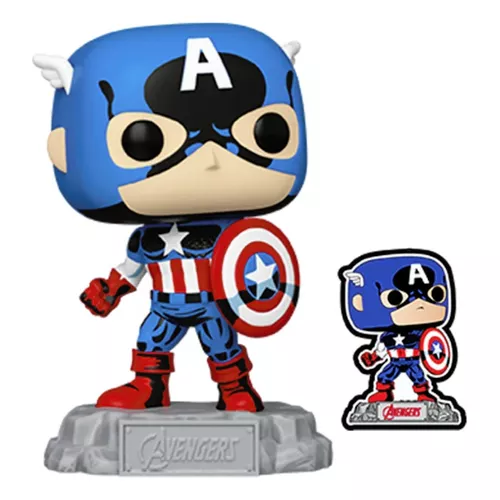 Funko Pop Captain America Amazon Exclusive - Marvel Avengers - #1290